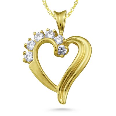 Elegant Birthstone Hearts  Pendant