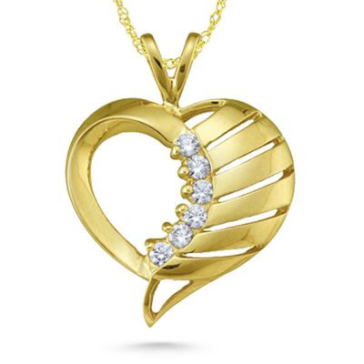 "Filas" Birthstone Heart  Pendant