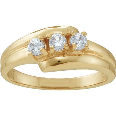 "Reverie" Angled Birthstone Kids Ring