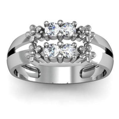 Deux Bloom Birthstone Kids Ring