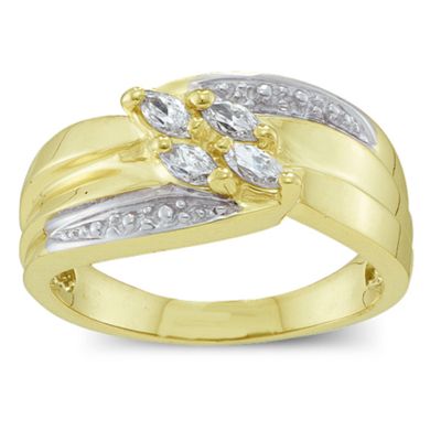 Angled Marquise Birthstone  Ring