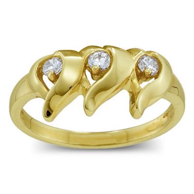 "Cerca" Birthstone Curve  Ring