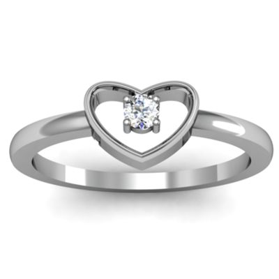 Single Heart Kids Ring