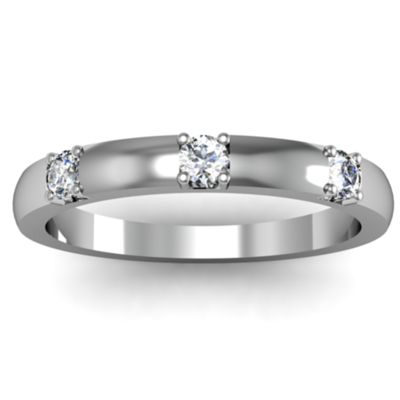 Elegant Three Gemstone Daughters Ring