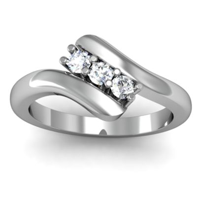Three Stone Classic Bypass Daughters Ring