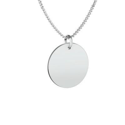 Elegant Engraved Heart Monogram  Pendant