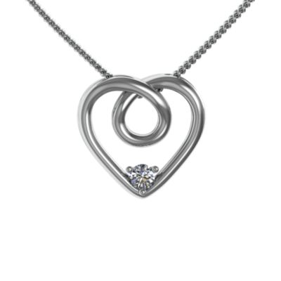 "Aeon Soul" Infinity Heart Birthstone  Pendant