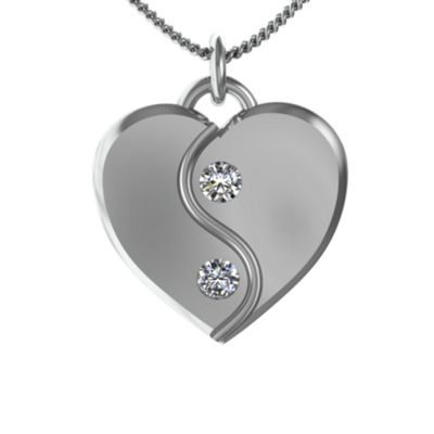 "Orient" Yin Yang Heart   Pendant