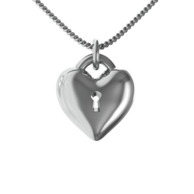 "Vault" Locked Heart  Pendant