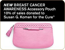 NEW - Breast Cancer Awareness Accessory Pouch