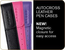 NEW - Autocross Leather Pen Cases