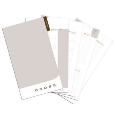 Refill for medium agendas. Comprehensive agenda inserts include calendar, notes and contact pages.