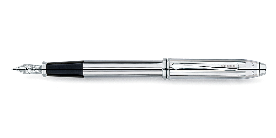 Townsend Lustrous Chrome Fountain Pen