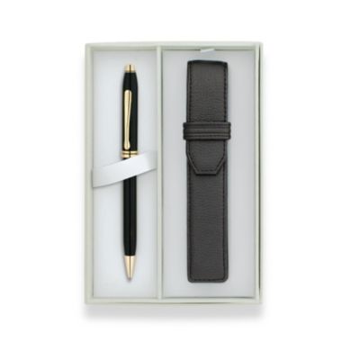 Product image for Geschenk-Set mit Townsend Kugelschreiber in schwarzem Lack/23-karätigem Gold und schwarzem Einzelschreibgerätetui