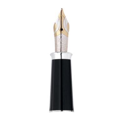Product image for Townsend Bloc plume avec plume 2 tons Or 750/1000ème et plaqué rhodium. Bague plaqué rhodium.