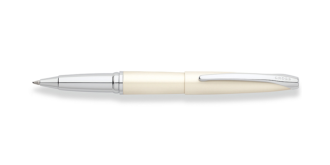 ATX Pearlescent White Lacquer Rollerball Pen