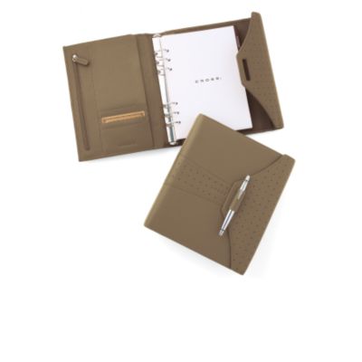 Product image for Agenda A5 en cuir de couleur Bronze et Stylo