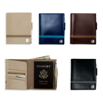 Product image for 1846 Leather  Passport Wallet with Pen