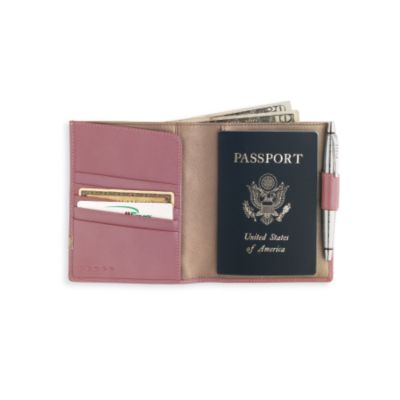 Product image for 1846 Leder  Paspoort Houder met Pen