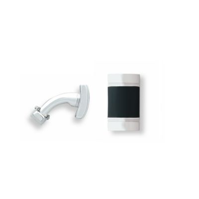 Product image for Apogee- Gepolijst zwart email/Rhodium-Plated Manchetknoop