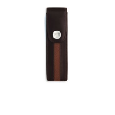 Product image for 1846 Etui stylo 2 places chocolat/caramel