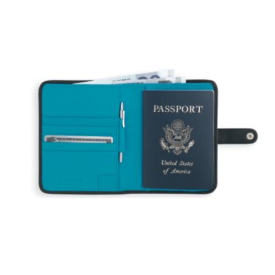 Product image for Porte passeport Autocross Noir/Turquoise