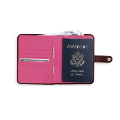 Product image for Porte passeport Autocross Marron/Rose
