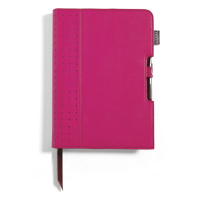 Product image for Journal Signature Rose/Rouge grand modèle