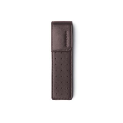 Product image for Funda doble marrón para bolígrafo