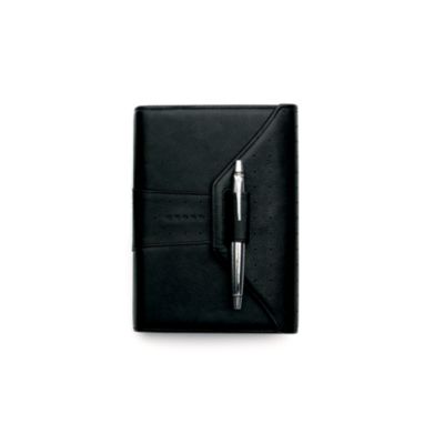 Full-Grain Pebbled Black Leather Personal Agenda