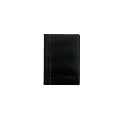Full-Grain Smooth Black Leather Passport Wallet