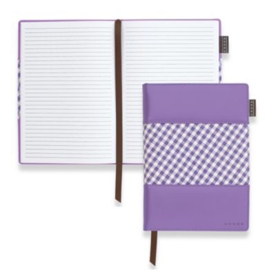 Product image for Medium paars notitieboekje Gingham - A5