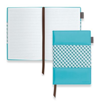 Product image for Mittleres Journal in hellblauem Gingham - A5