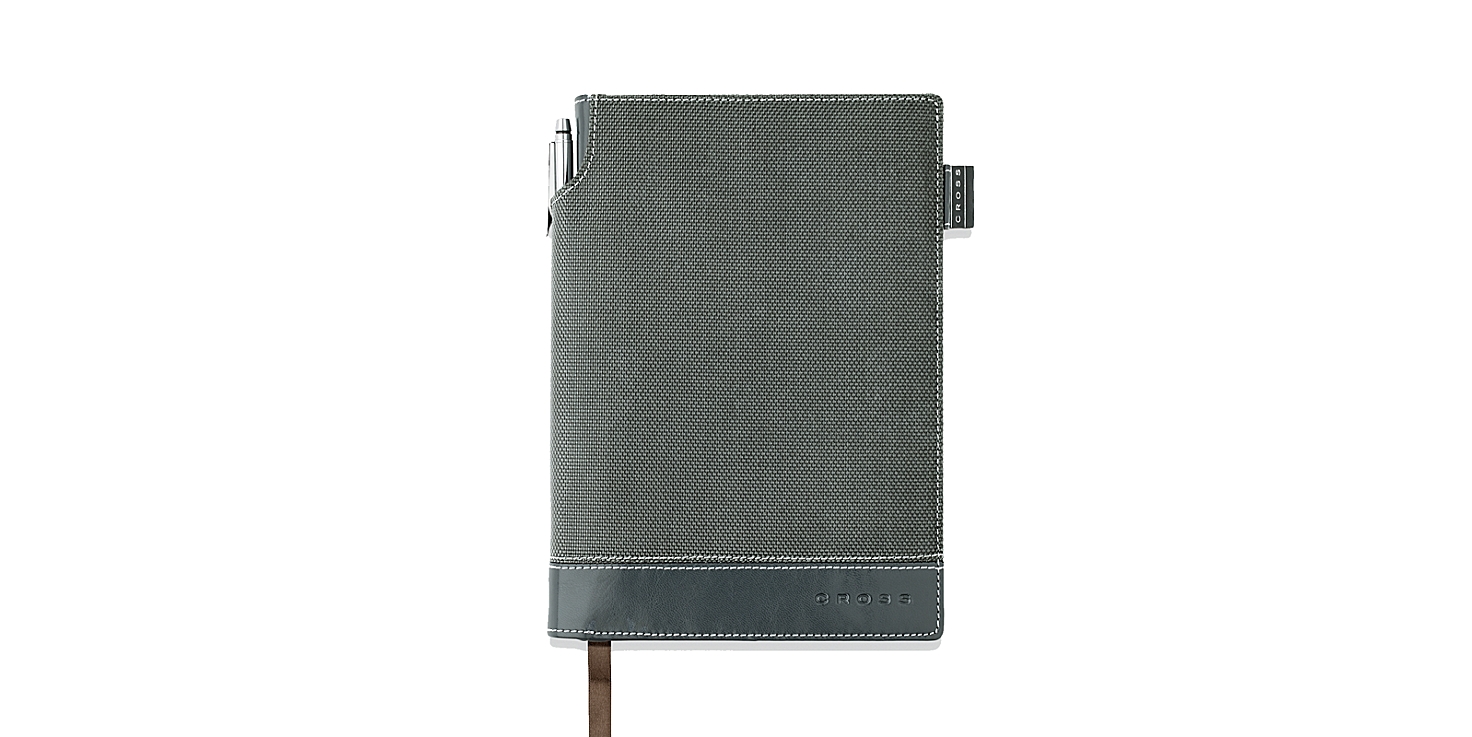 Medium A5 Textured Grey Journal