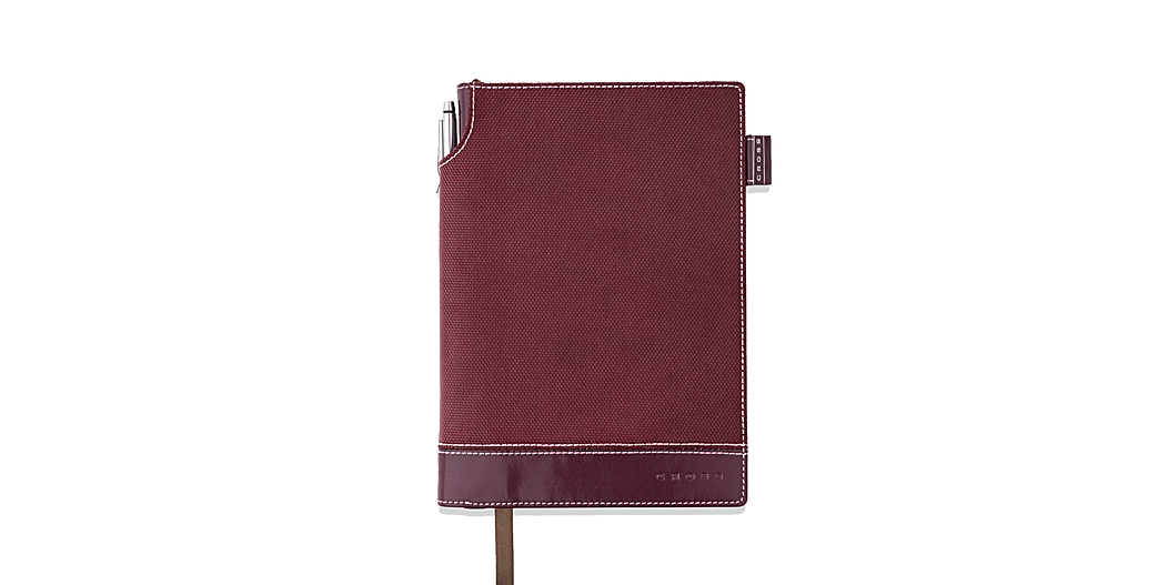Medium A5 Textured Red Journal