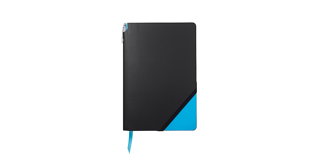 Black & Bright Blue Large Jotzone with Pen