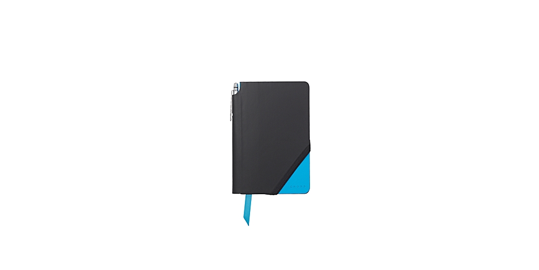 Black & Bright Blue Small Jotzone with Pen