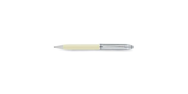 Townsend Ivory Lacquer/Chrome Ballpoint Pen