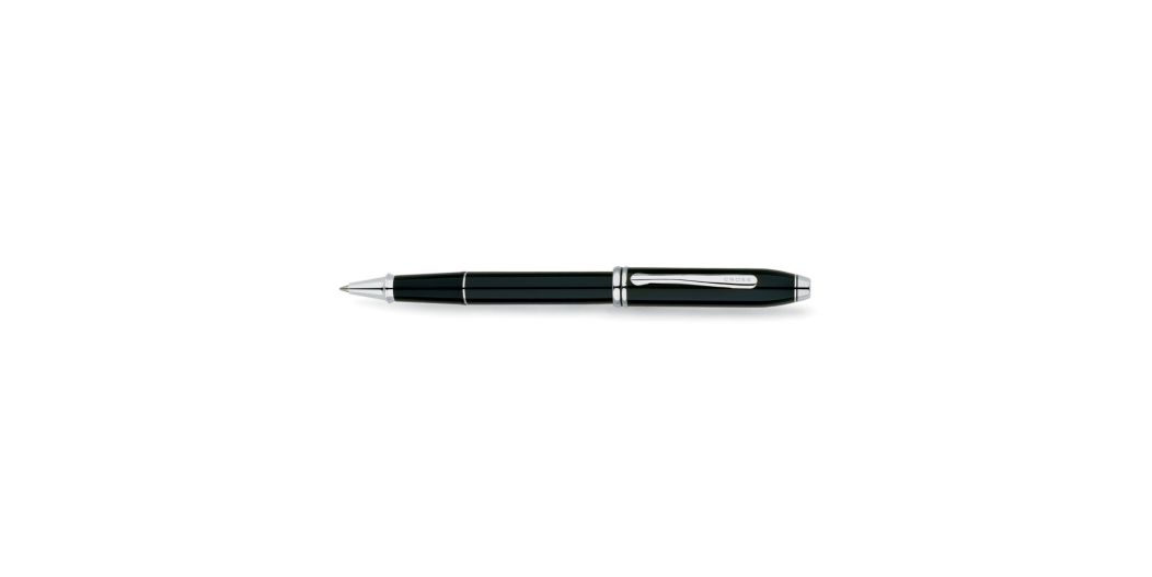 Townsend Black Lacquer/Rhodium Plated Selectip Rolling Ball Pen