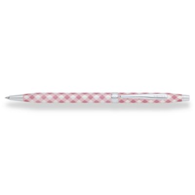 Stylo Bille Carreaux Rose Tendre
