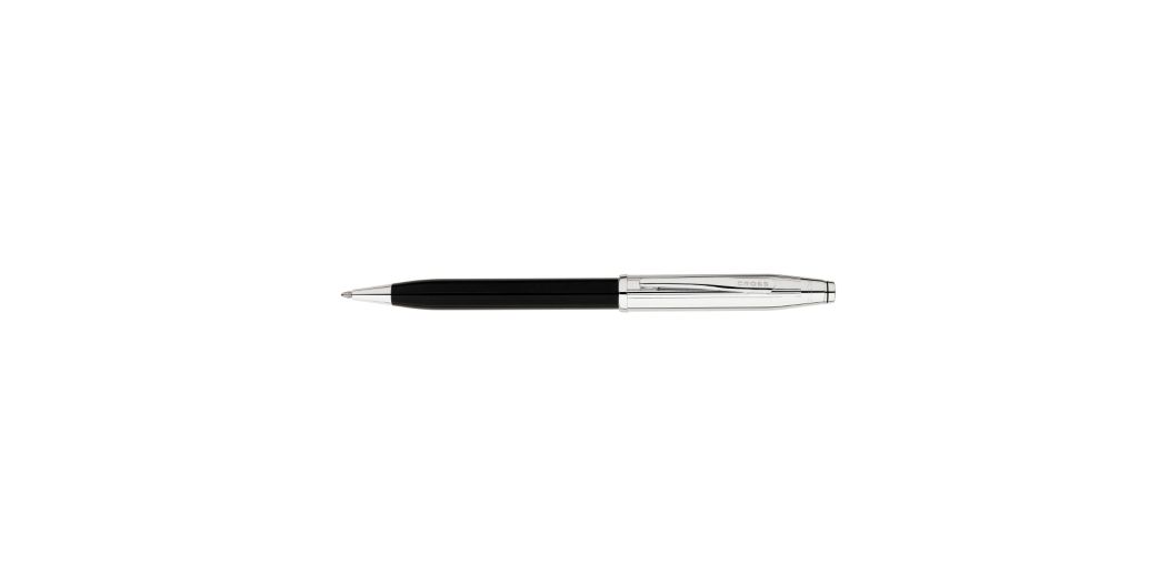 Century II Chrome/Translucent Black Lacquer Ballpoint Pen