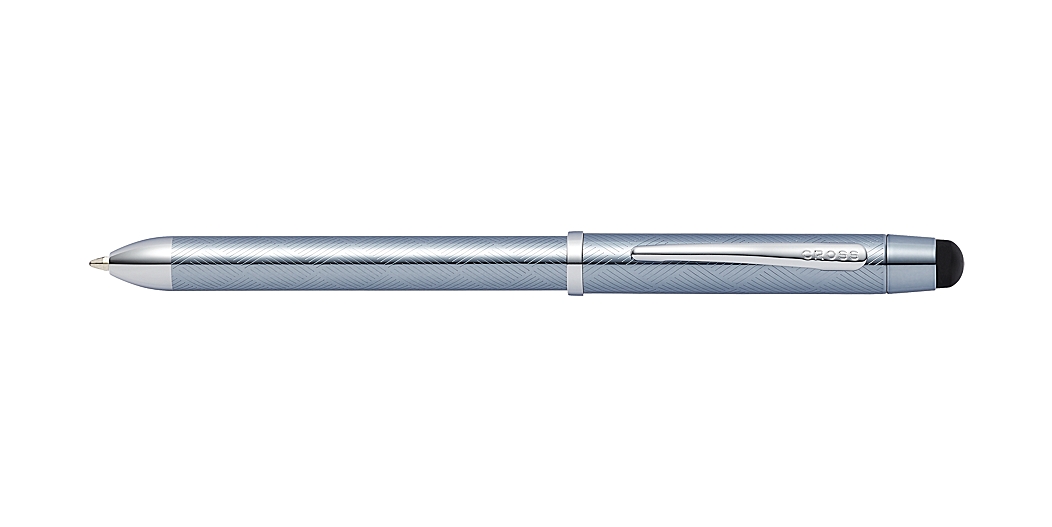 Tech3+ Engraved Frosty Steel Multifunction Pen