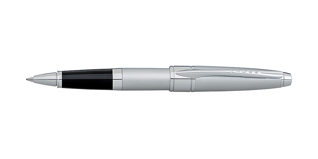 Apogee Limited Time Finish Brushed Chrome Rolling Ball Pen