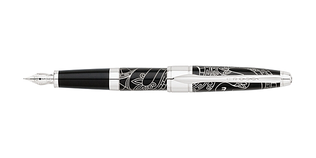 YEAR OF THE SNAKE Black Lacquer Fountain Pen