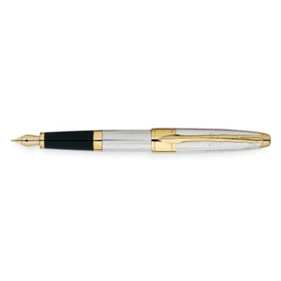 Product image for Apogee Précieux Argent massif et plaqué Or Stylo Plume, plume Large