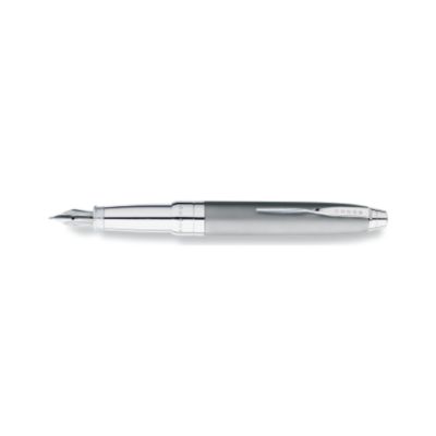 Compact Satin Chrome Stylo Plume