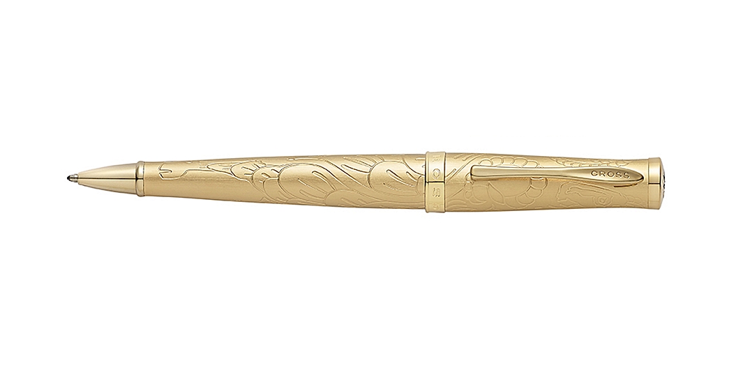 Year of the Goat 23 K Brushed Heavy Gold Plate Ballpoint Pen