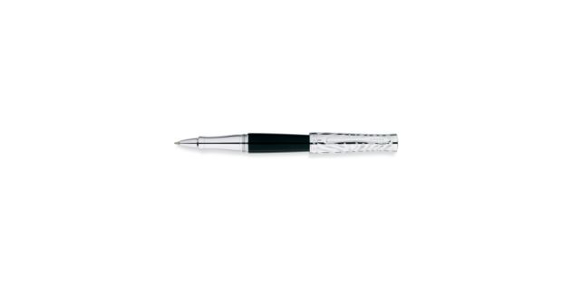 Sauvage Onyx/Zebra Pattern Selectip Rolling Ball Pen with chrome plated appointments 