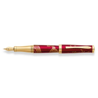 Product image for Edition spéciale - Stylo-plume laqué rouge trnanslucide 