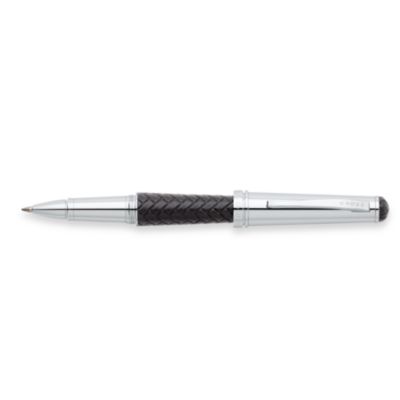 Product image for Cross Torero Rollerball - Geflochtene Schwarz-Leder Oberfläche